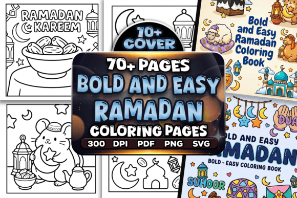 Download Bold and Easy Ramadan Coloring Pages - Coloring Collection