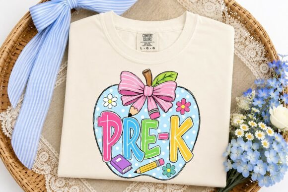 Download Pre-K Apple Back to School PNG Clipart - K Collection