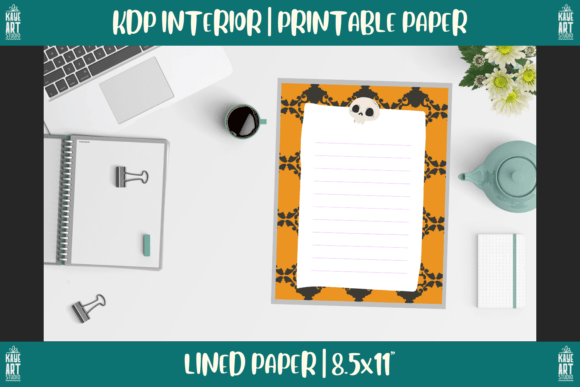 Download KDP Halloween Border - Lined Paper - K Collection