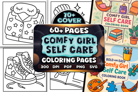 Download Easy Comfy Girl Self Care Coloring Pages - Coloring Collection