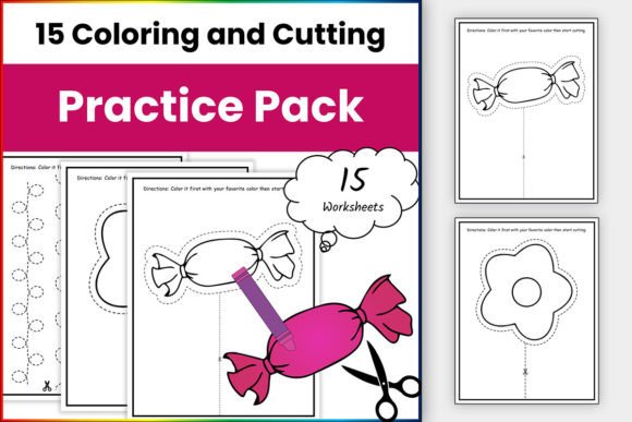 Download Scissor Skills Practice - Back to School - K Collection