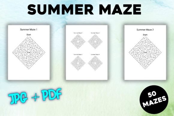 Download Summer Mazes Puzzle Book - K Collection