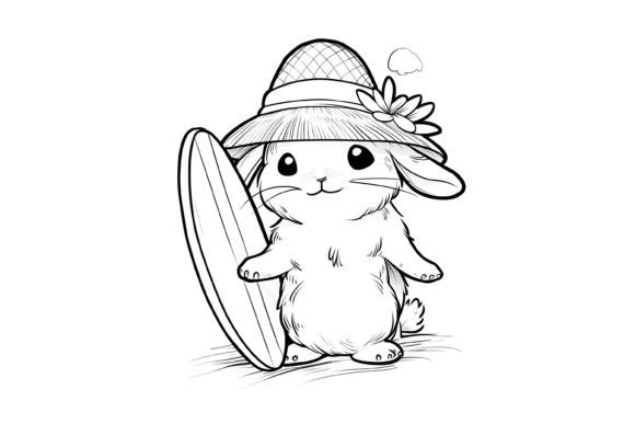 Download Cute Summer Coloring Page for Kids - K Collection