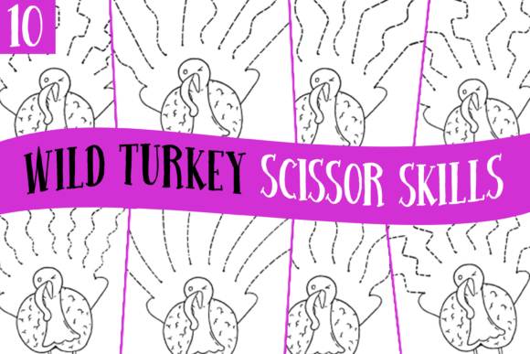 Download Cute Turkey Scissor Skills Activities - K Collection