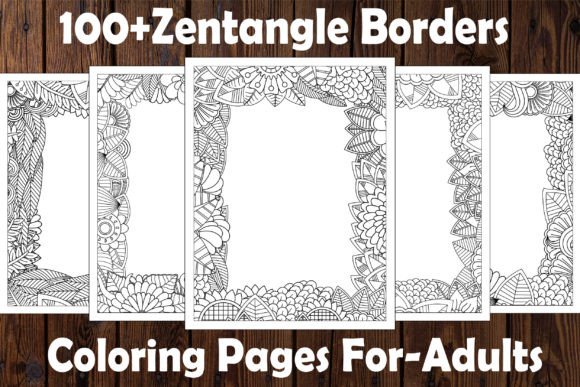 Download 100 Zentangle Borders Coloring Pages - Coloring Collection