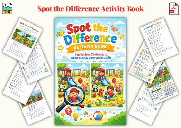 Download Spot the Difference Activity Book - K Collection