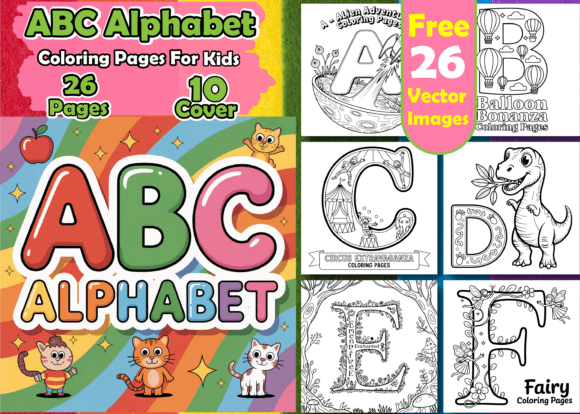 Download ABC Alphabet Coloring Pages for Kids - K Collection
