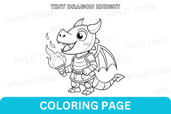Download Dragon Knight Cute PNG Coloring Pag - K Collection