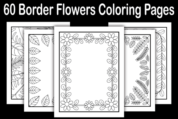 Download 60 Border Flowers Coloring Pages - Coloring Collection