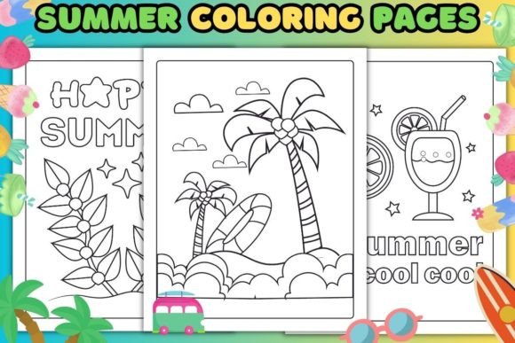 Download Summer Coloring Book Pages - K Collection