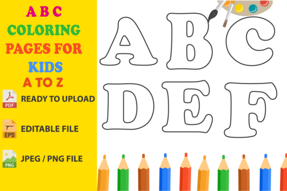 Download ABC Coloring Pages for Kids a to Z - K Collection
