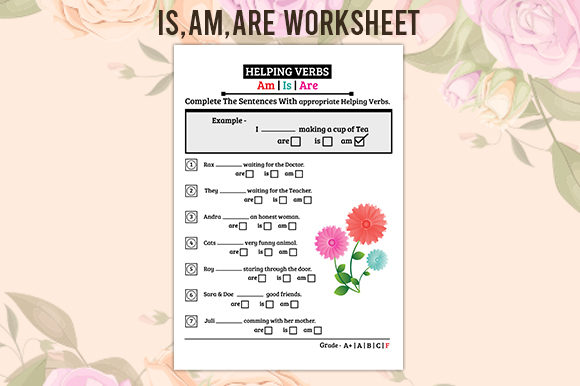 Download Is,am,are Worksheet for 2nd Grade - K Collection