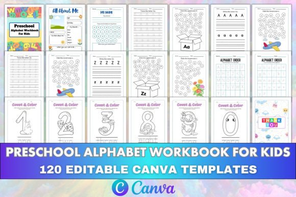 Download Preschool Alphabet Workbook for Kids KDP - K Collection