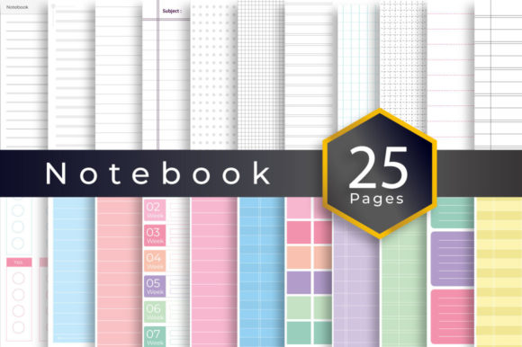 Download Notebook Printable Paper Kdp Interior - K Collection