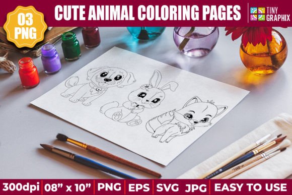 Download CUTE ANIMAL COLORING PAGES - Coloring Collection