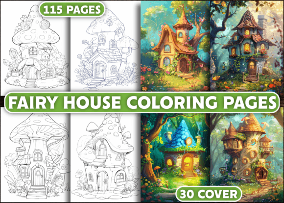 Download 100+ Fairy House Coloring Pages - Coloring Collection