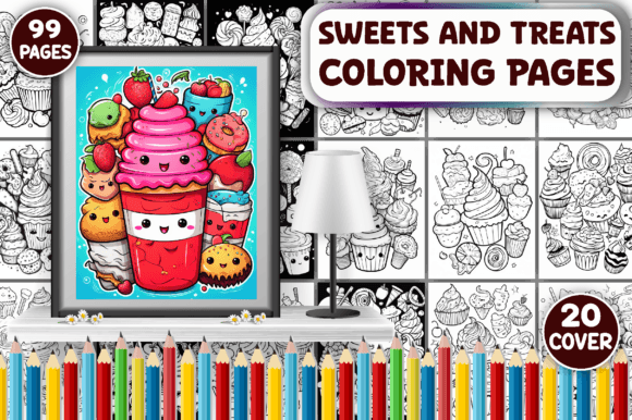 Download Sweets &amp; Treats Coloring Pages for Adult - Coloring Collection