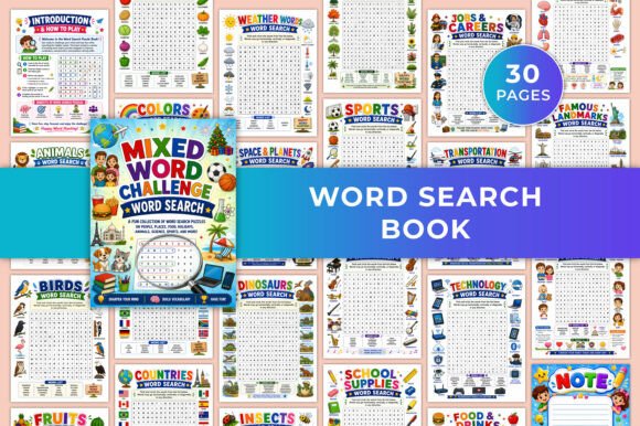 Download Word Search Book KDP Interiors Graphic - K Collection
