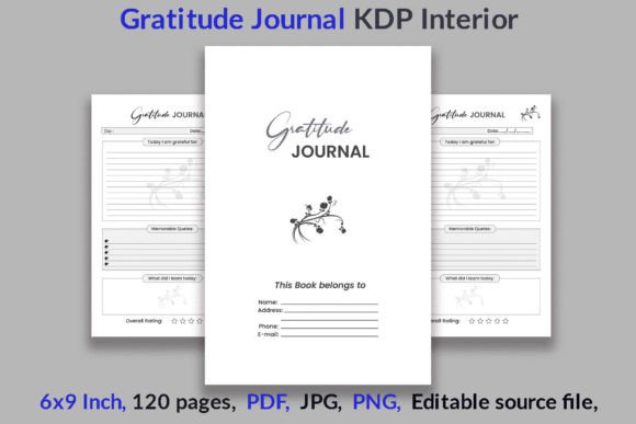 Download Gratitude Journal KDP Interior - K Collection