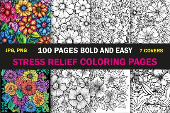 Download Stress Relief Coloring Book - K Collection