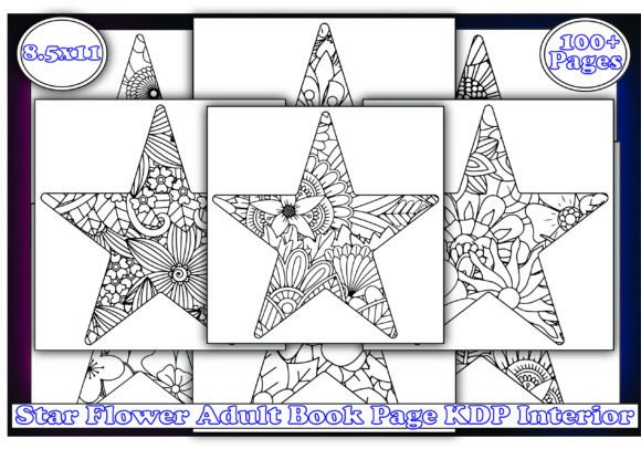Download 100+ Star Flower Adult Book KDP Interior - K Collection