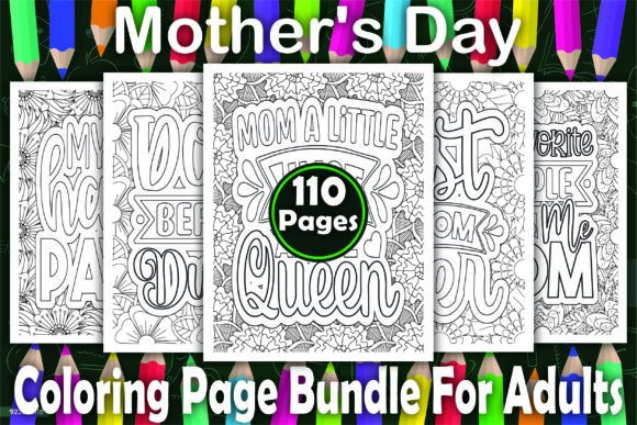 Download 110 Mother's Day Coloring Book Pages - K Collection