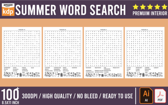 Download Summer Word Search for Kids - K Collection