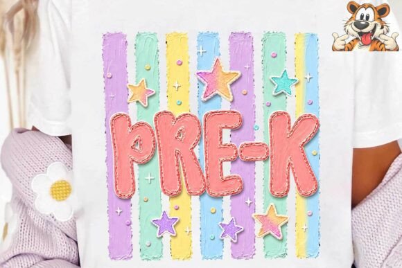 Download Pre-K Rainbow Stripes Sublimation PNG - K Collection