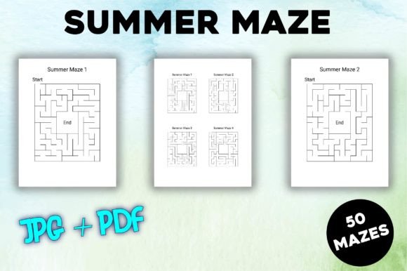 Download Summer Mazes Puzzle Book - K Collection