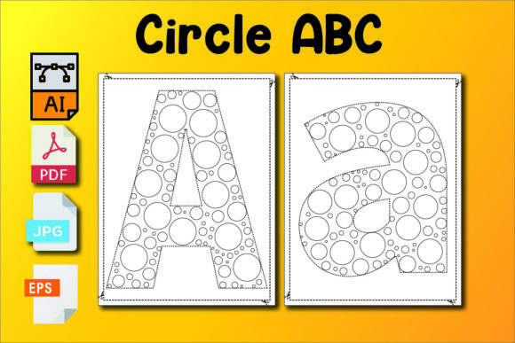 Download Dot Circle ABC Coloring Pages for Kids - Premium Resources