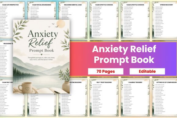 Download Anxiety Relief Prompt Book - K Collection