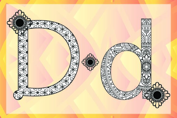 Download Alphabet Letters and Coloring  D - Coloring Collection