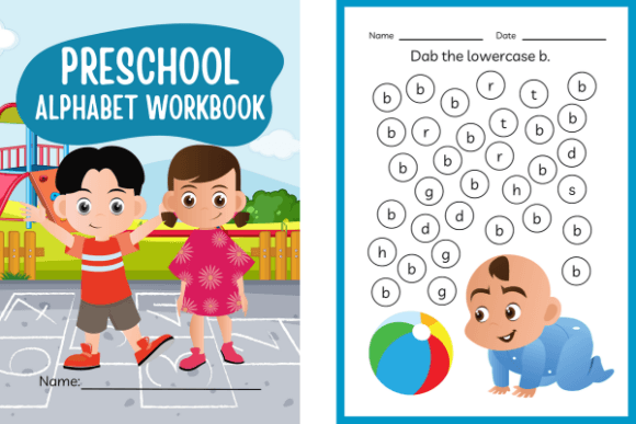 Download Preschool Alphabet Workbook Bundle - K Collection