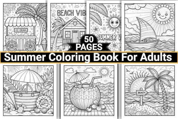 Download Summer Coloring Pages for Adults - Coloring Collection