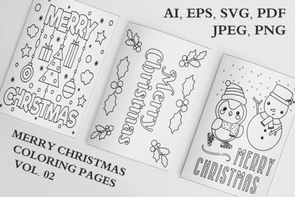 Download Merry Christmas Coloring Pages Vol. 02 - Coloring Collection