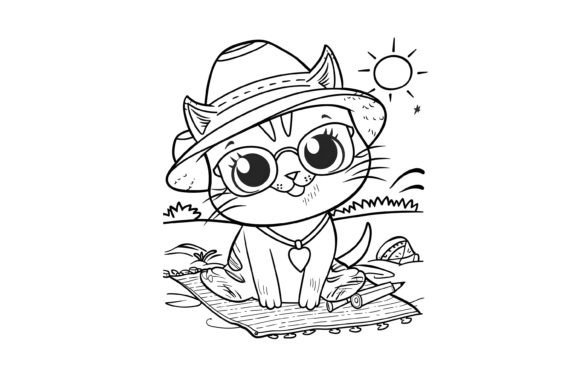 Download Cute Summer Coloring Page for Kids - K Collection