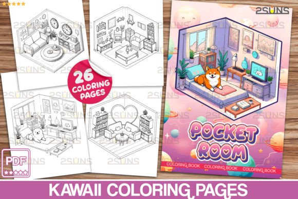 Download Kawaii Coloring Book Pocket Room - K Collection