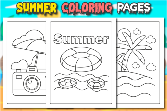 Download Summer Coloring Pages for Kids - K Collection
