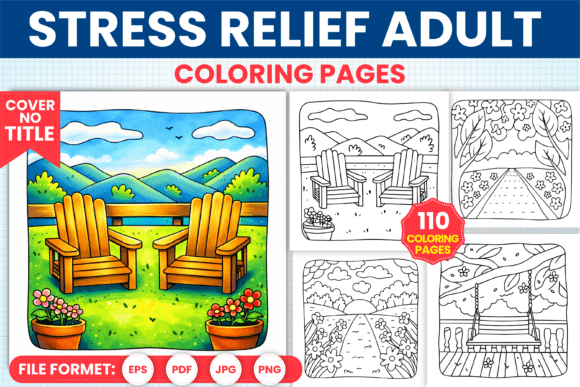 Download Stress Relief Adult Coloring Book Pages - K Collection