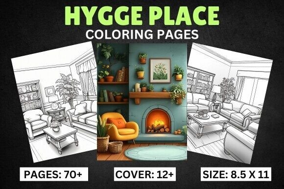 Download Bold and Easy Hygge Place Coloring Book - K Collection