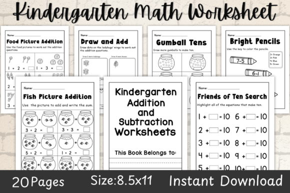 Download Kindergarten Addition and Subtraction - K Collection