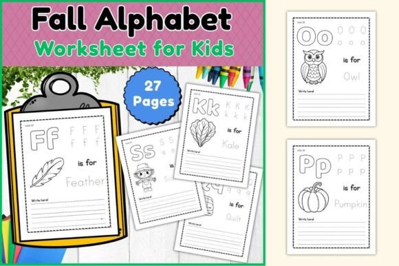 Download Fall Alphabet Activities Worksheets - K Collection