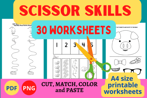 Download Scissor Skills: Cut, Match, Color, Paste - K Collection