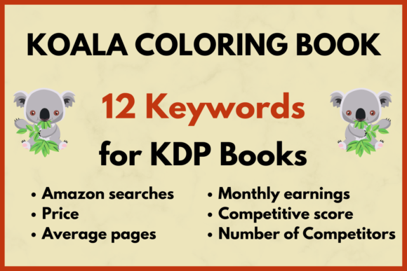 Download Koala Coloring Book KDP Keyword Research - K Collection