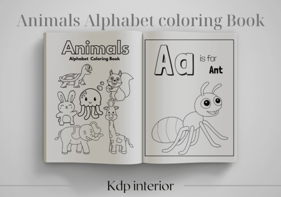 Download Animals Alphabet Coloring Book -KDP - K Collection