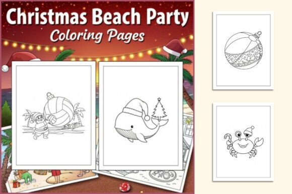 Download Christmas Beach Party Coloring Book - K Collection