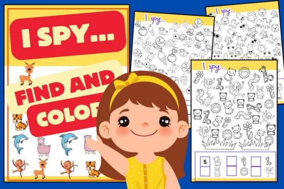 Download I Spy- Children Coloring Book - K Collection