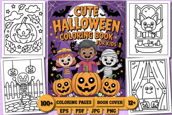 Download Cute Halloween Coloring Book for Kids - K Collection