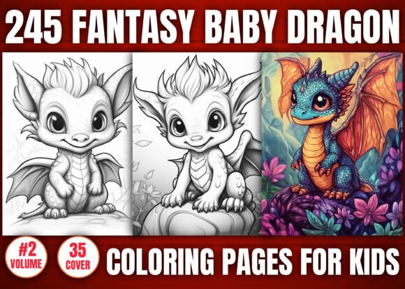 Download 245 Fantasy Baby Dragon Coloring Pages - Coloring Collection