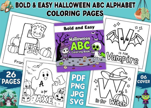 Download Halloween ABC Alphabet Coloring Pages - Coloring Collection